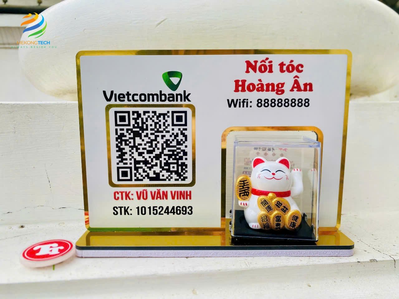 Bảng Quét Mã QR Thanh Toán Ngân Hàng Cao Cấp Từ Alumina